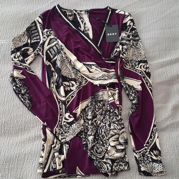 Dkny Tops - NWT DKNY Tattoo Blouse